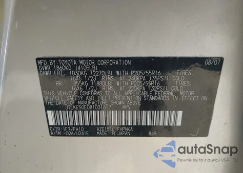 2008 Scion Xb from USA, damaged, VIN JTLKE50E081031617